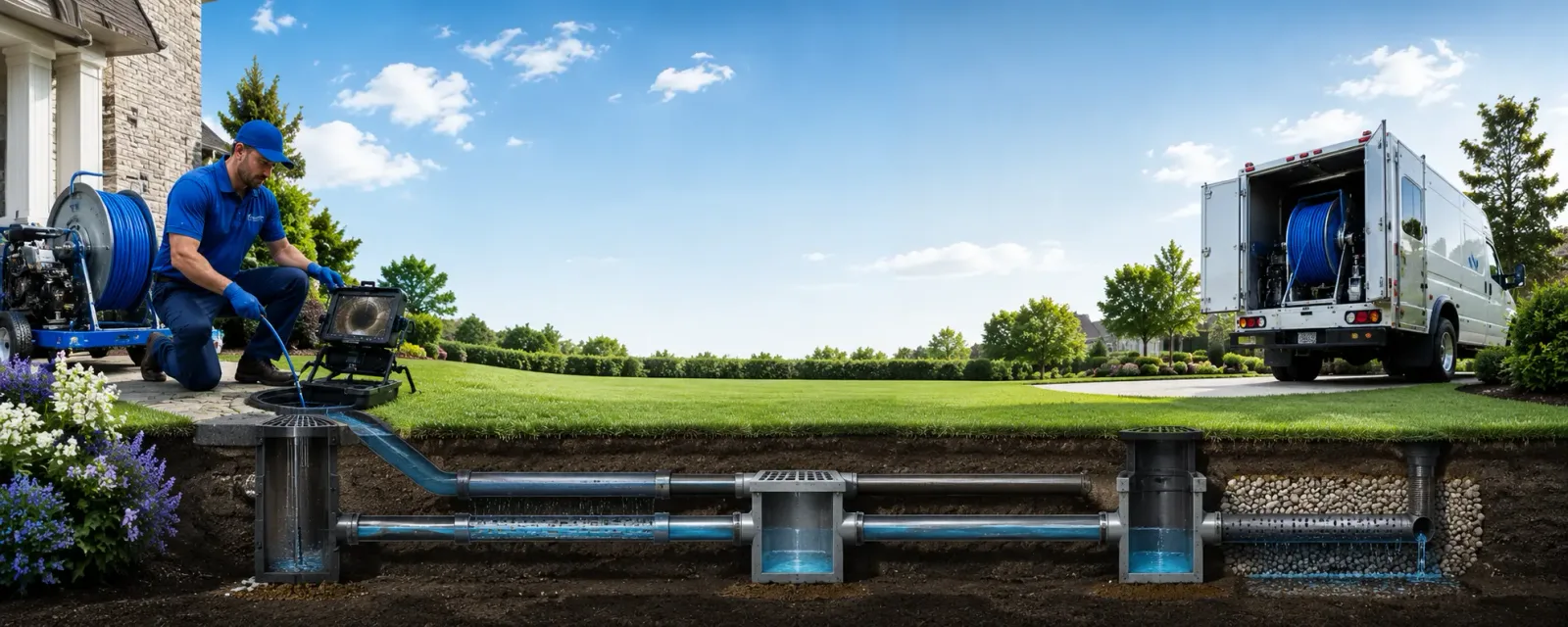Outdoor drain cleaning information for Castella, CA